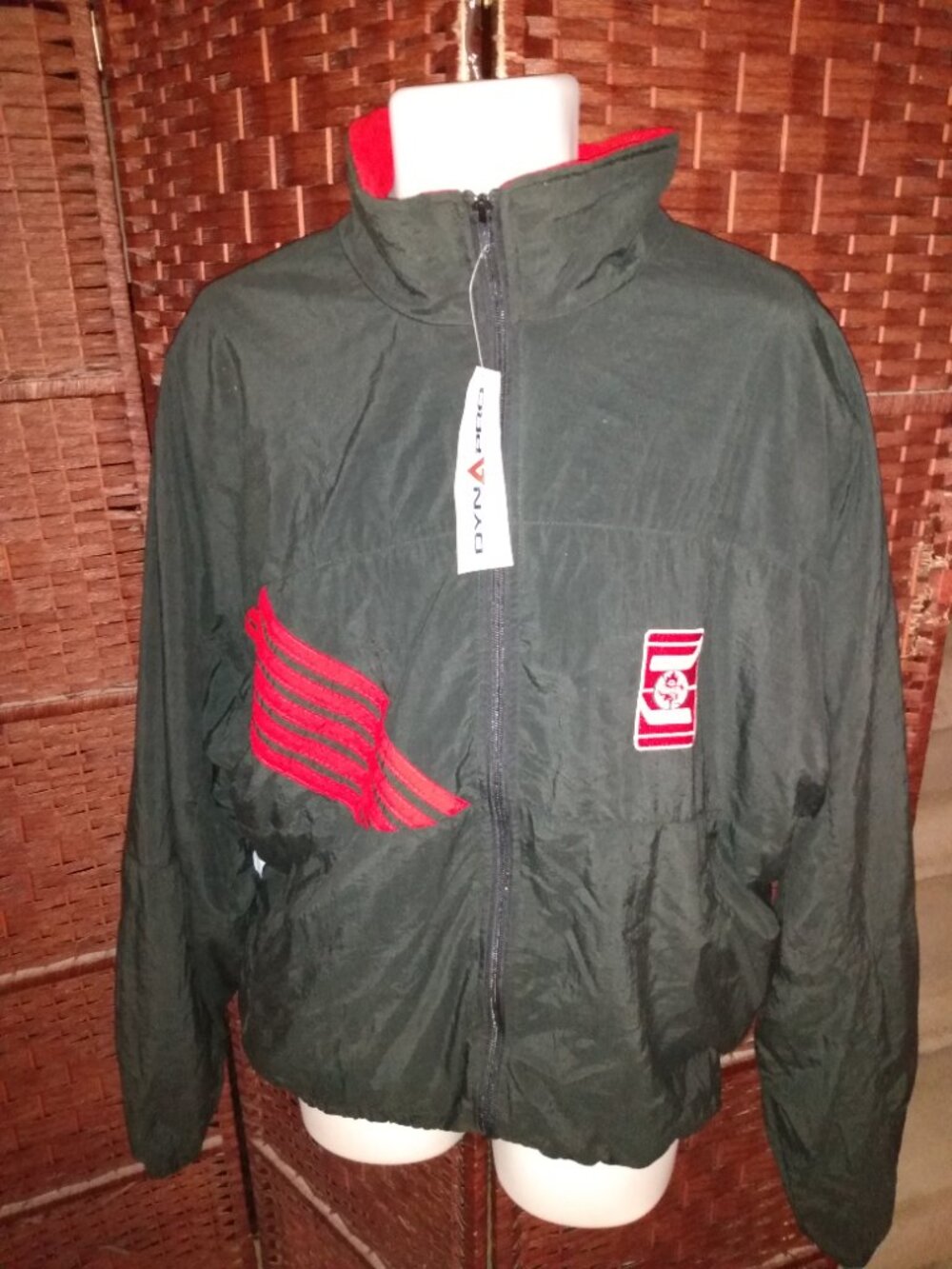 NWT Vintage 90s Canada Amateur Hockey Association Graphic Jacket Print Large - Picture 2 of 7